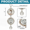 Custom Photo You Were My Favorite Hello And My Hardest Goodbye - Memorial Personalized Custom Metal Car Hanging Ornament With Charm - Sympathy Gift For Pet Owners, Pet Lovers