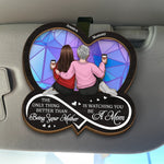A Mother’s Love Knows No Limits - Family Personalized Custom Car Visor Clip - Gift For Mom, Daughter, New Moms