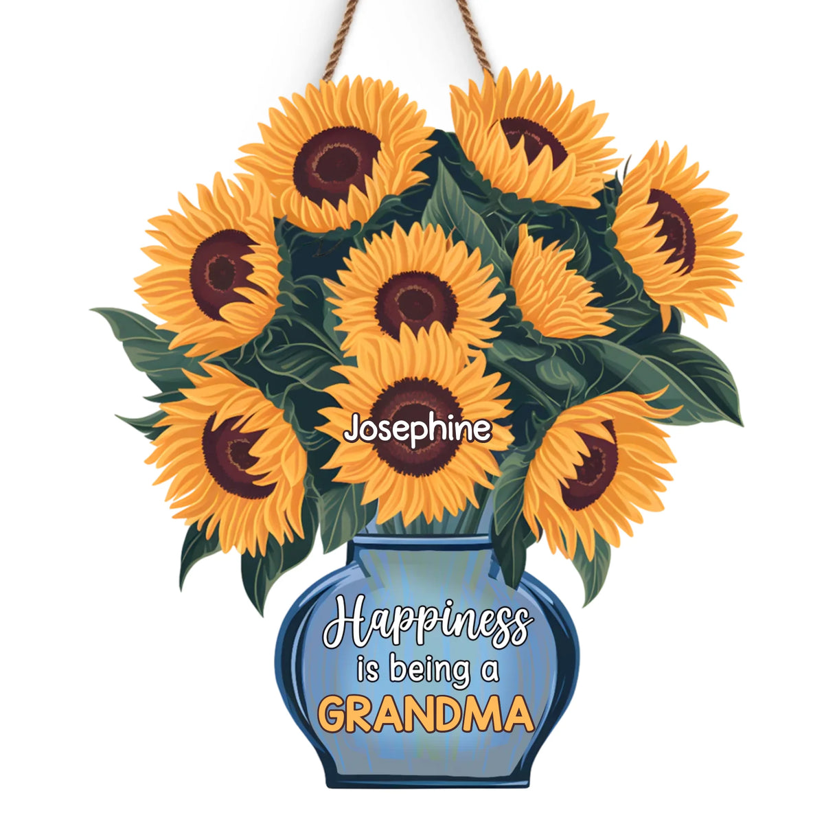 Let Your Love For Your Grandkids Shine Through Every Day - Family Personalized Custom Shaped Home Decor Wood Sign - House Warming Gift For Mom, Grandma