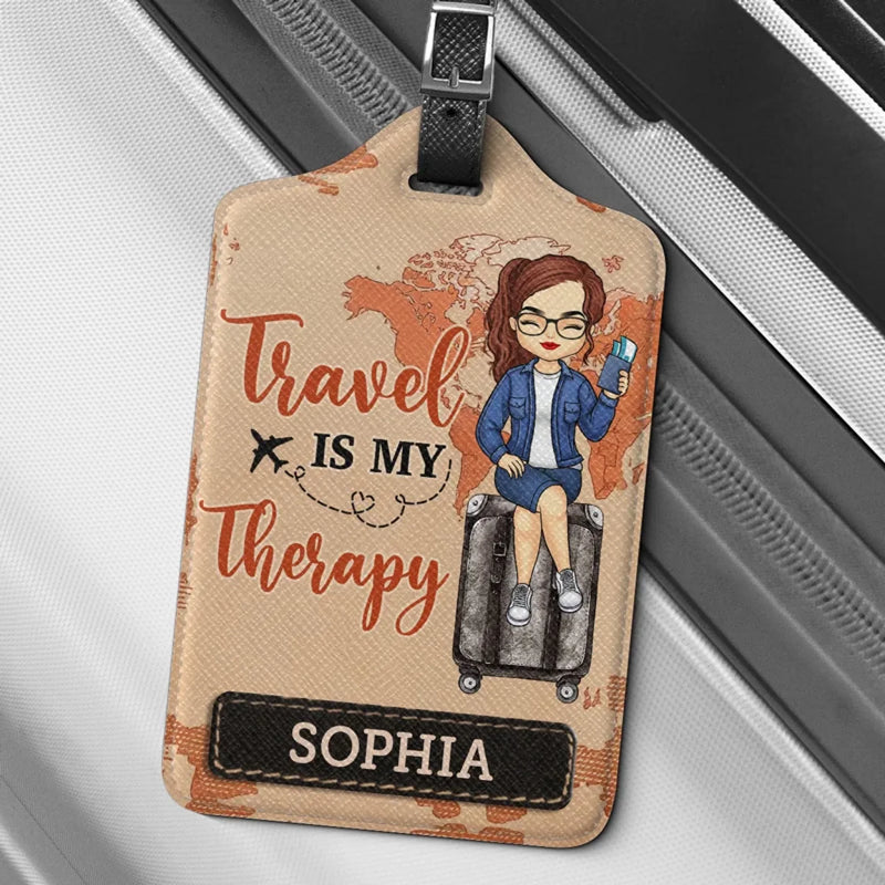 Wander Often, Wonder Always - Travel Personalized Custom Luggage Tag - Holiday Vacation Gift, Gift For Adventure Travel Lovers