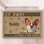 Treats Or Be Gone - Dog & Cat Personalized Custom Home Decor Decorative Mat - House Warming Gift For Dog Lovers, Cat Lovers