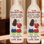 No One Loves Like A Mom - Family Personalized Custom Bottle Lamp - Gift For Mom, Daughter