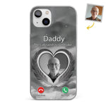 Custom Photo A Little Something To Make You Feel Connected - Memorial Personalized Custom Clear Phone Case - Sympathy Gift For Family