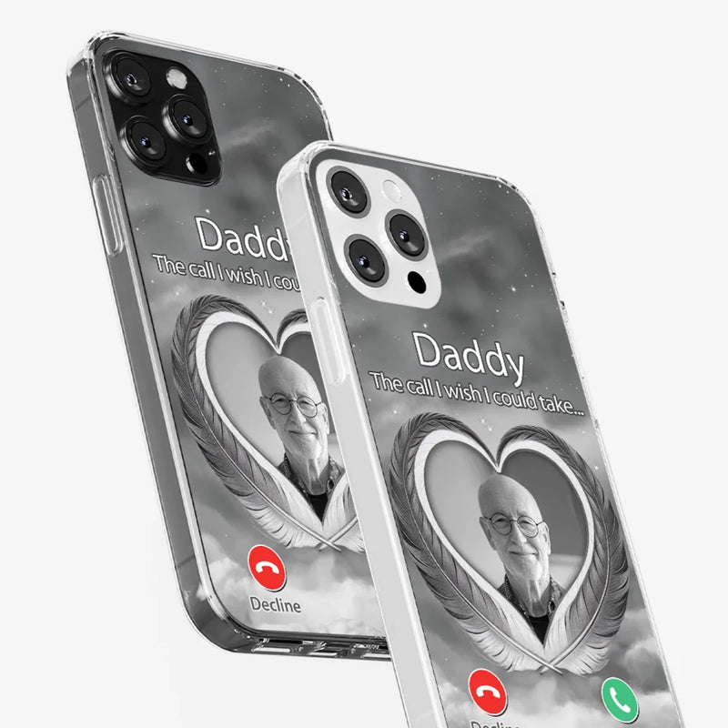 Custom Photo A Little Something To Make You Feel Connected - Memorial Personalized Custom Clear Phone Case - Sympathy Gift For Family