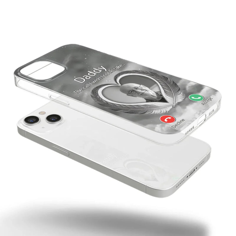 Custom Photo A Little Something To Make You Feel Connected - Memorial Personalized Custom Clear Phone Case - Sympathy Gift For Family