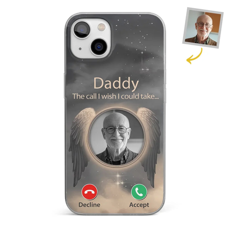 Custom Photo Because Their Love Continues To Guide You - Memorial Personalized Custom Clear Phone Case - Sympathy Gift For Family Members