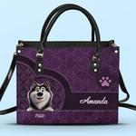 They May Be Pets, But They Own Our Hearts - Dog Personalized Custom Leather Handbag - Gift For Pet Owners, Pet Lovers