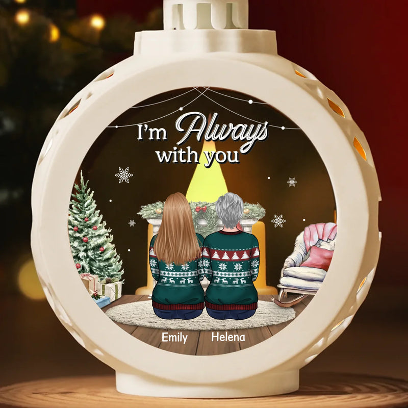 We Carry You With Us, Always In Our Hearts - Memorial Personalized Custom Candlelight Lantern Ornament - Sympathy Gift, Christmas Gift For Family Members