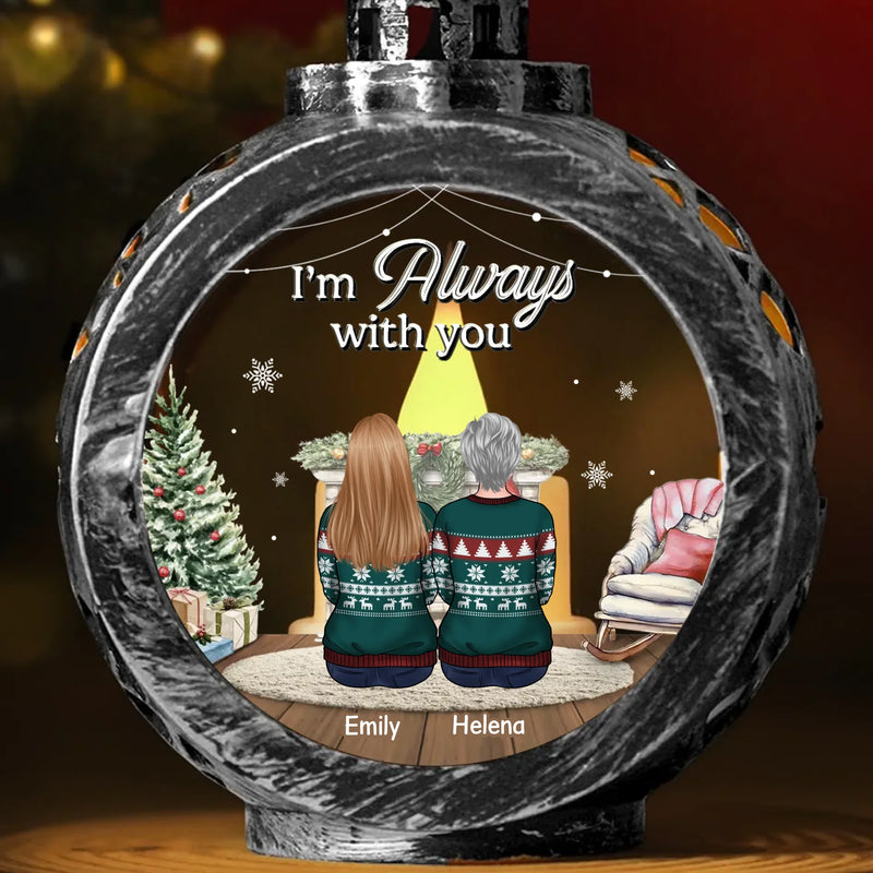 We Carry You With Us, Always In Our Hearts - Memorial Personalized Custom Candlelight Lantern Ornament - Sympathy Gift, Christmas Gift For Family Members