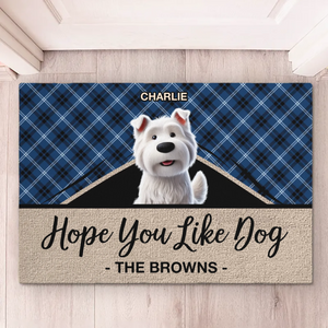 Hope You Like Dogs - Dog Personalized Custom Home Decor Decorative Mat - House Warming Gift For Pet Owners, Pet Lovers