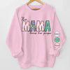 L'amour de cette maman est spécial Eggstra - Sweat-shirt unisexe personnalisé pour la famille, sweat à capuche avec motif sur la manche - Cadeau de Pâques pour maman, grand-mère