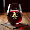 Let Your Love Be As Warm As Her Favorite Drink - Family Personalized Custom Wine Glass - Gift For Mom, Grandma