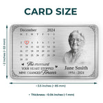 Custom Photo Always By Our Side, Even If Unseen - Memorial Personalized Custom Aluminum Wallet Card - Sympathy Gift For Family Members