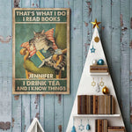 I Read Books - Family Personalized Custom Vertical Poster - Gift For Yourself, Best Friends, Siblings, Family Members