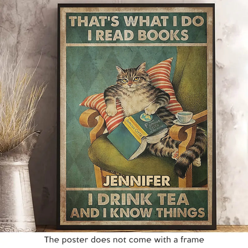 I Read Books - Family Personalized Custom Vertical Poster - Gift For Yourself, Best Friends, Siblings, Family Members