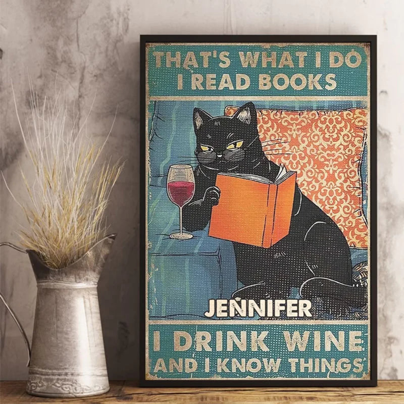 I Drink Wine And I Know Things - Family Personalized Custom Vertical Poster - Gift For Yourself, Best Friends, Siblings, Family Members