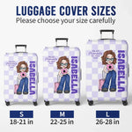 A Simple Yet Meaningful Way To Celebrate Their Adventures - Travel Personalized Custom Luggage Cover - Summer Vacation Gift, Gift For Adventure Travel Lovers