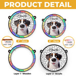 A Pup’s Peek Is A Heart’s Treat - Dog Personalized Window Hanging Suncatcher Ornament - Gift For Pet Owners, Pet Lovers