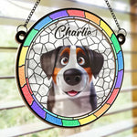 A Pup’s Peek Is A Heart’s Treat - Dog Personalized Window Hanging Suncatcher Ornament - Gift For Pet Owners, Pet Lovers