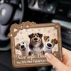 A Reminder From Your Furry Best Friend - Dog & Cat Personalized Custom Car Visor Clip - Gift For Pet Owners, Pet Lovers