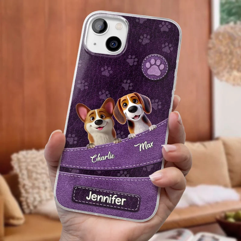 Furry Friends Make Life Better - Dog & Cat Personalized Custom Clear Phone Case - Gift For Pet Owners, Pet Lovers