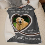 Custom Photo You Were Family - Memorial Personalized Custom Blanket - Sympathy Gift For Dog Lovers, Pet Owners