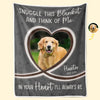 Couverture personnalisée avec photo de votre famille - Cadeau de condoléances pour les propriétaires et les amoureux des animaux