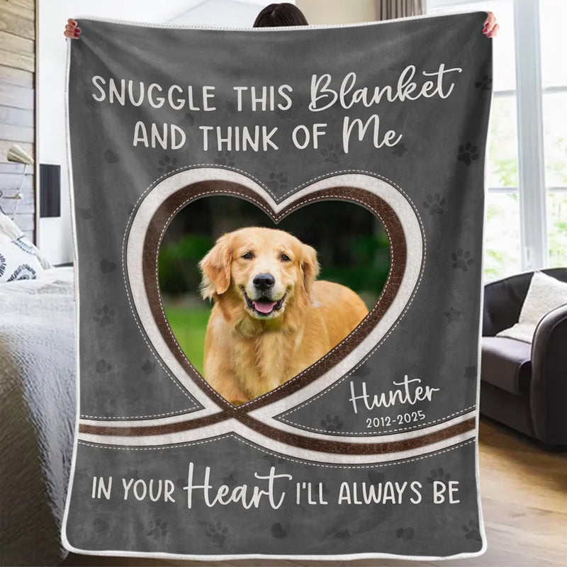 Custom Photo You Were Family - Memorial Personalized Custom Blanket - Sympathy Gift For Dog Lovers, Pet Owners