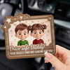 Wherever You Go, Our Love Follows - Family Personalized Custom Car Visor Clip - Gift For Family Members