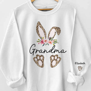 Tu es ma plus douce friandise de Pâques - Sweat-shirt unisexe personnalisé pour la famille, sweat à capuche avec motif sur la manche - Cadeau de Pâques pour maman, grand-mère