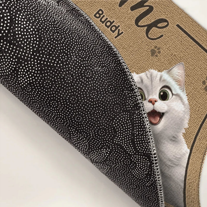 This House Is Run By Paws And Ruled By Chaos - Dog & Cat Personalized Custom Home Decor Decorative Mat - House Warming Gift For Dog Lovers, Cat Lovers