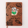 Give Yourself The Gift Of Kindness - Family Personalized Custom Leather Journal - Mother's Day Gift For Mom, Yourself, Best Friends, Siblings, Family Members