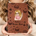 A Daily Note To Be Kind To Yourself - Family Personalized Custom Leather Journal - Mother's Day Gift For Bakers, Pastry Enthusiasts