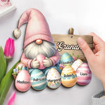 Grandma’s Love Is Pure Magic - Family Personalized Custom 2-Layered Wooden Plaque With Stand - Easter Gift For Grandma