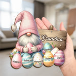 Grandma’s Love Is Pure Magic - Family Personalized Custom 2-Layered Wooden Plaque With Stand - Easter Gift For Grandma