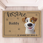 This House Is Run By Paws And Ruled By Chaos - Dog & Cat Personalized Custom Home Decor Decorative Mat - House Warming Gift For Dog Lovers, Cat Lovers