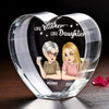 Like Mother Like Daughter - Family Personalized Custom 3D Crystal Heart Shaped - Mother's Day, Gift For Mom