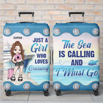New Journey Is Coming Up - Travel Personalized Custom Luggage Cover - Summer Vacation Gift, Gift For Adventure Travel Lovers