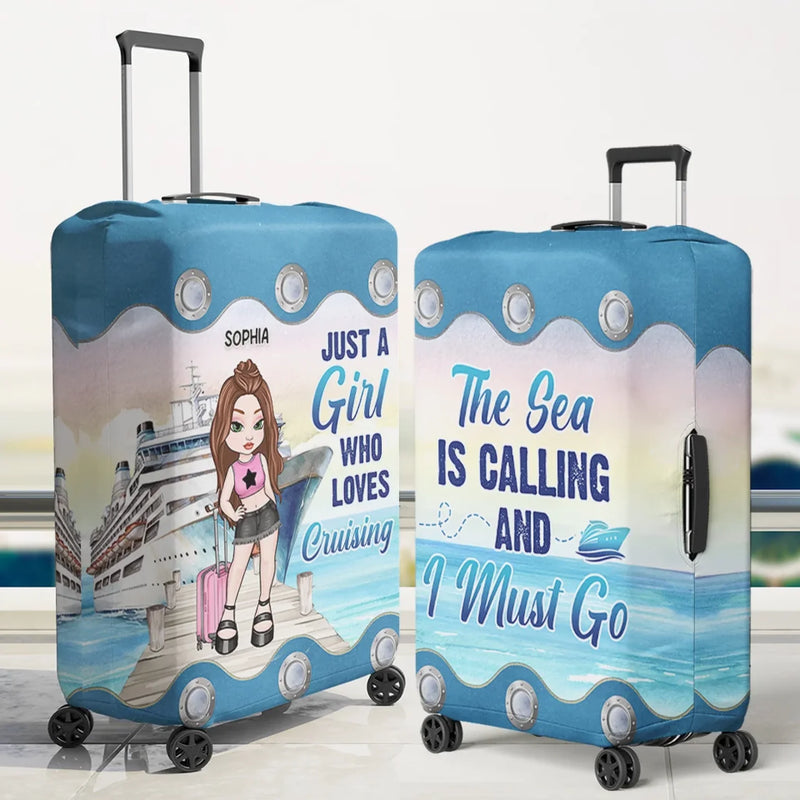 New Journey Is Coming Up - Travel Personalized Custom Luggage Cover - Summer Vacation Gift, Gift For Adventure Travel Lovers