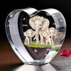 Mom, You Make Life Beautiful - Family Personalized Custom 3D Crystal Heart Shaped - Mother's Day, Gift For Mom