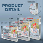 Custom Photo Baby Gifts for Mommy - Personalized Shaped Acrylic Plaque