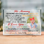 Custom Photo Baby Gifts for Mommy - Personalized Shaped Acrylic Plaque