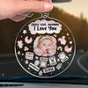 Custom Photo A Special Bond, A Special Day - Family Personalized Custom Car Ornament - Acrylic Custom Shaped - Mother's Day, Baby Shower Gift, Gift For First Mom