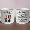 We Will Be Friends Until We're Old And Senile - Bestie Personalized Custom Chunky Mug - Gift For Best Friends, BFF, Sisters