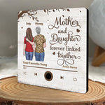 Always Linked By Love And Care - Family Personalized Custom Music Fridge Magnet That Can Play Songs - Mother's Day Gift For Mom, Daughter