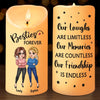 La vie est meilleure avec vos meilleurs amis à vos côtés - Bougie LED personnalisée Bestie - Cadeau pour les meilleures amies, BFF, sœurs