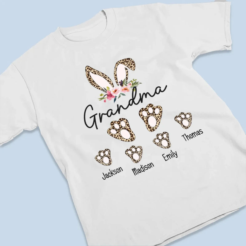 Home Is Wherever Grandmother Is - Family Personalized Custom Unisex T-shirt, Premium T-shirt, Hoodie - Easter Gift For Grandma