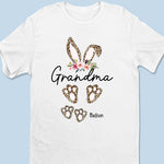 Home Is Wherever Grandmother Is - Family Personalized Custom Unisex T-shirt, Premium T-shirt, Hoodie - Easter Gift For Grandma