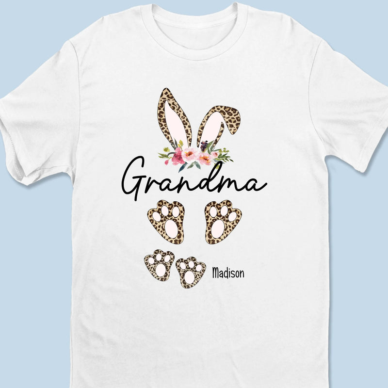 Home Is Wherever Grandmother Is - Family Personalized Custom Unisex T-shirt, Premium T-shirt, Hoodie - Easter Gift For Grandma