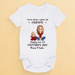 You're Doing An Amazing Job, Mommy - Family Personalized Custom Baby Onesie - Mother's Day, Baby Shower Gift, Gift For New Moms, Mom
